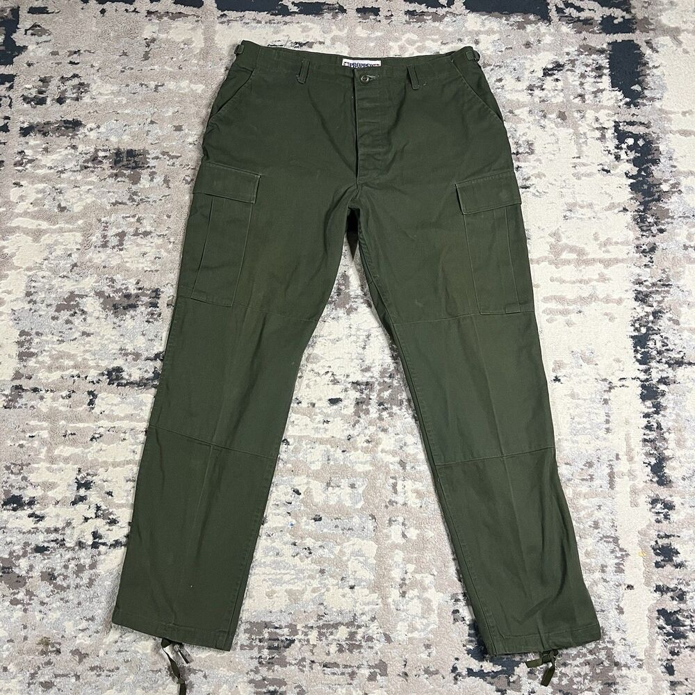 Vintage Propper Green Military Cargo Pants Men's Combat Trousers Sz 35-39x31